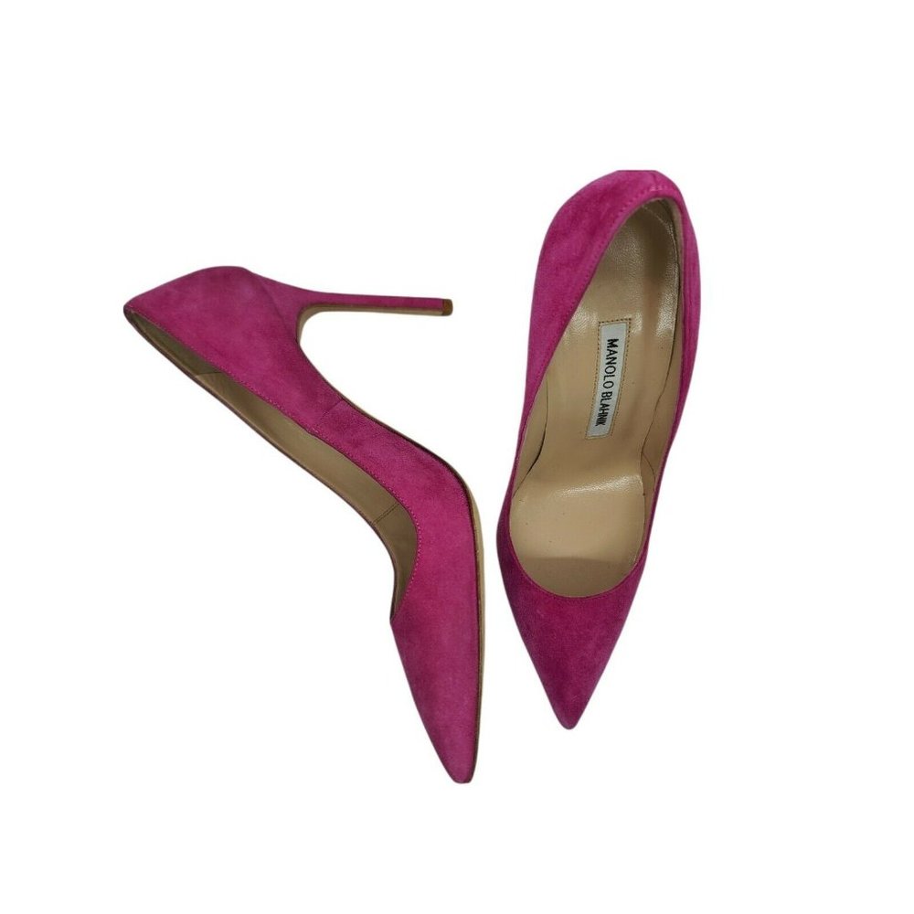 Manolo BB Pink Suede BNIB